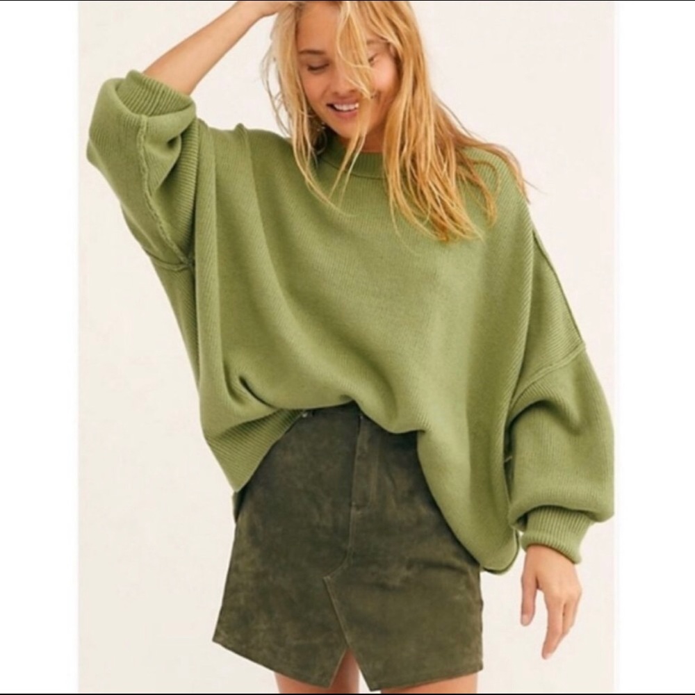 Free People Easy Street Tunic in Julep Green